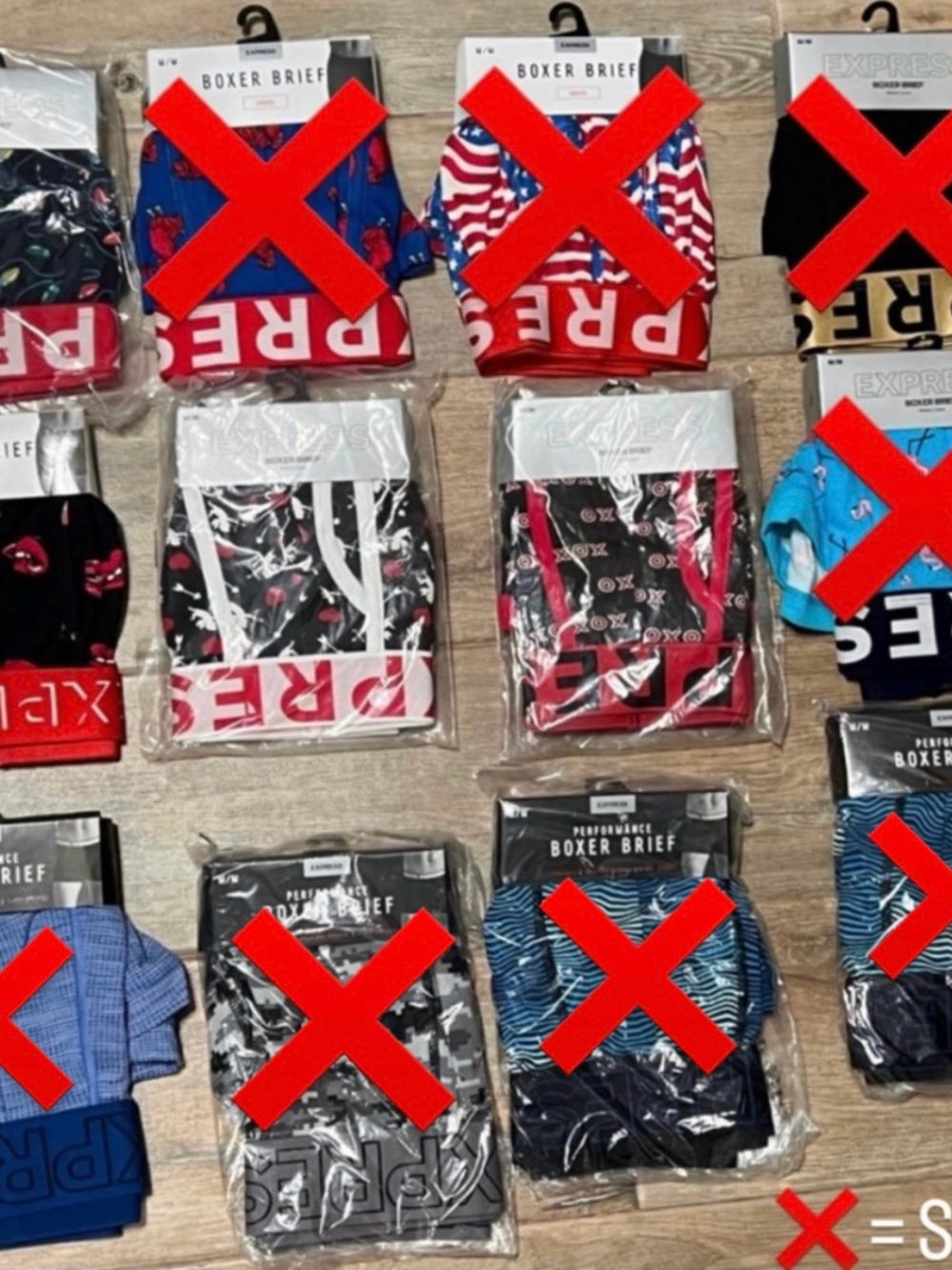 Express Men's Boxer Briefs in Vibrant Patterns
